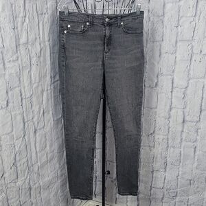 Michael Kors Black Wash Denim Five Pocket Skinny‎ Jeans Size 8